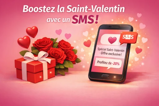 Saint-Valentin : comment attirer des clients en magasin avec une campagne SMS efficace