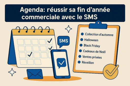 Agenda SMS commercial : Halloween, Black Friday, Noël & Réveillon