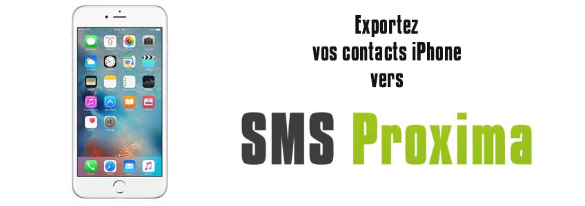 Plateforme SMS : importer contacts iPhone