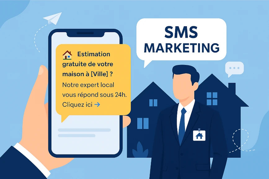 Agence immobilière et SMS professionnel
